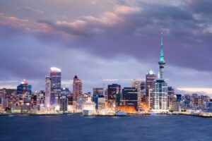 Auckland Skyline at twilight